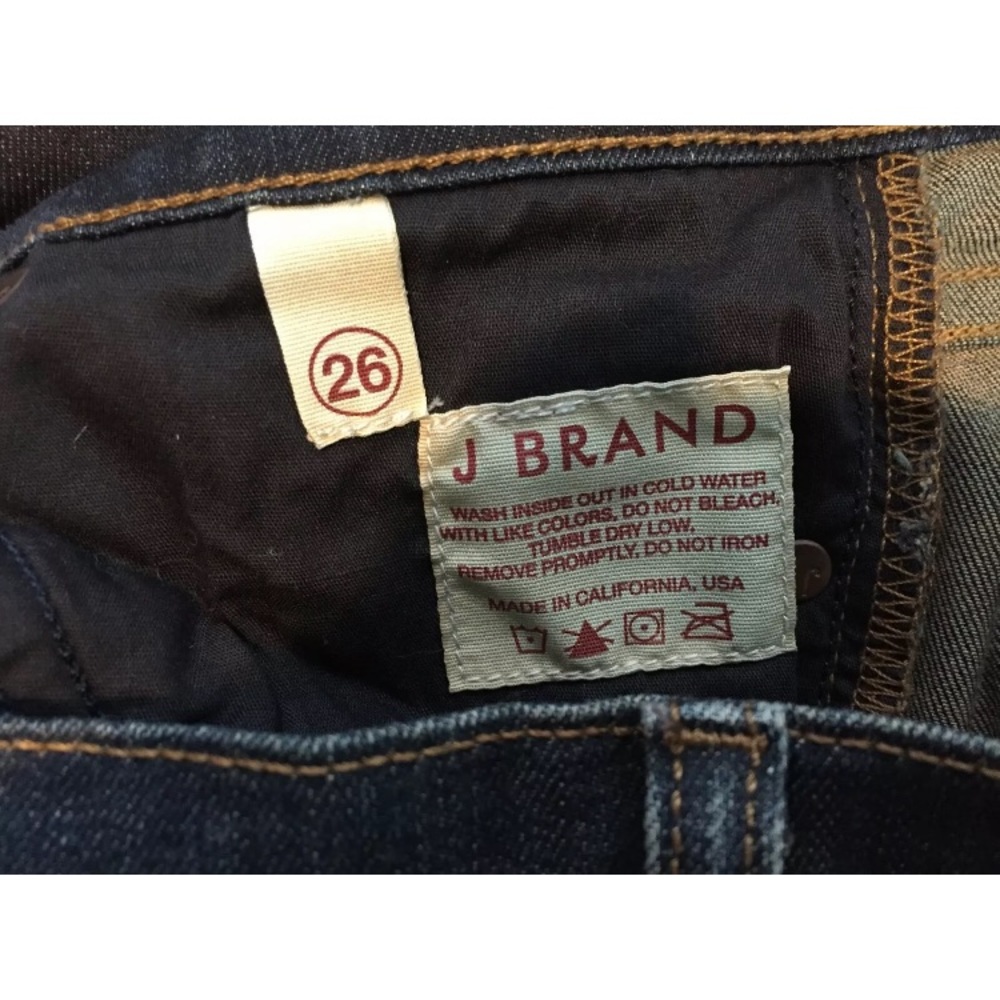 J Brand #811 DUKE Dark Wash Leg Patch Jeans - Picture 8 of 8
